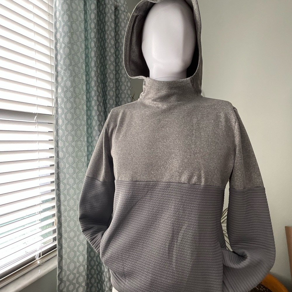 Msx By Michael Strahan Boy's Size 14/16Gray Turtleneck Sweater with Hood